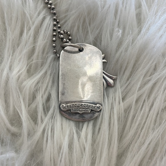 Chrome Hearts Cross Dog Tag with Necklace - Picture 2 of 5